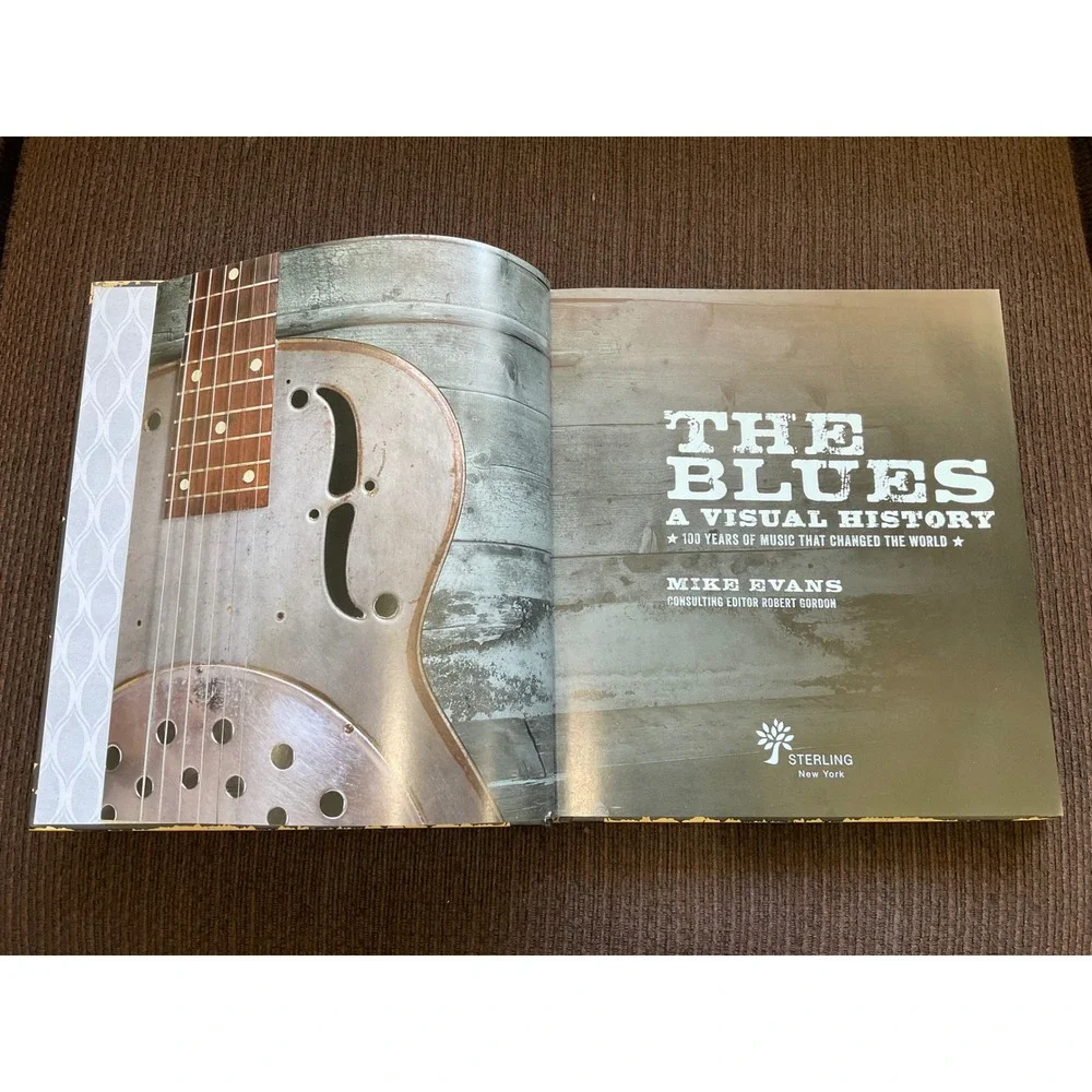 The Blues A Visual History Mike Evans Hardcover Music Book 100 Years of Music‎